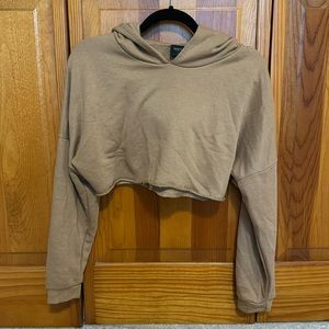 Blanc cropped hoodie